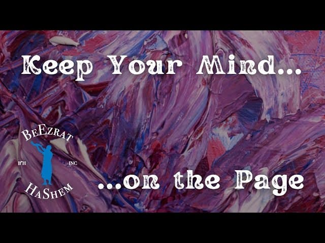 Be Mindful During Prayer