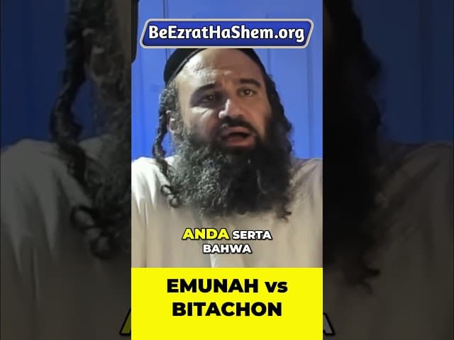 Apa Bedanya Emunah dan Bitachon? #Torah #Yahudi #RabiYaronReuven