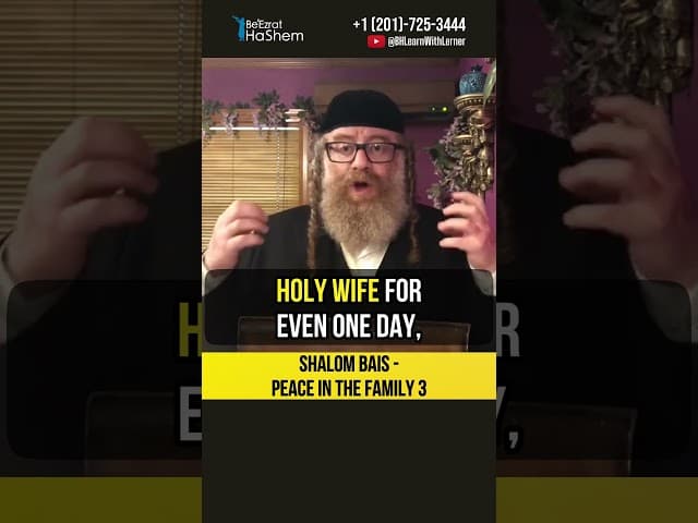 3️⃣ Jewish Marriage  🏠  Peace in the family #shorts #torah