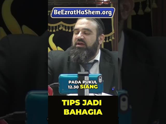 Cara Mudah Bahagia Setiap Hari! #Torah #Yahudi #RabiYaronReuven