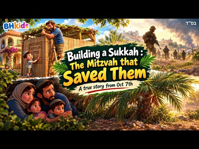 🛖 Build a Sukkah – A Miracle of Protection on October 7th | TORAH FOR KIDS AI