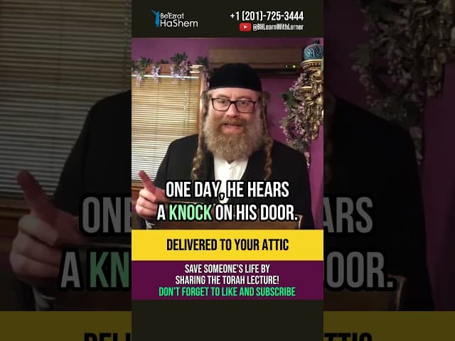 Delivered to your Attic 😲 Incredible Shidduch and Bitachon story #shorts #torah