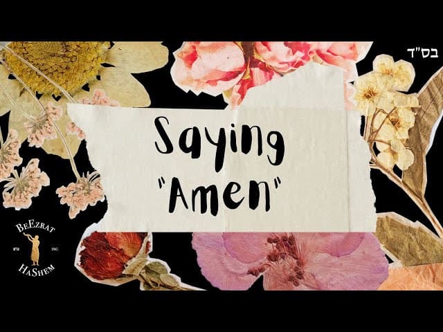 Can One Answer Amen to Their Own Prayers?