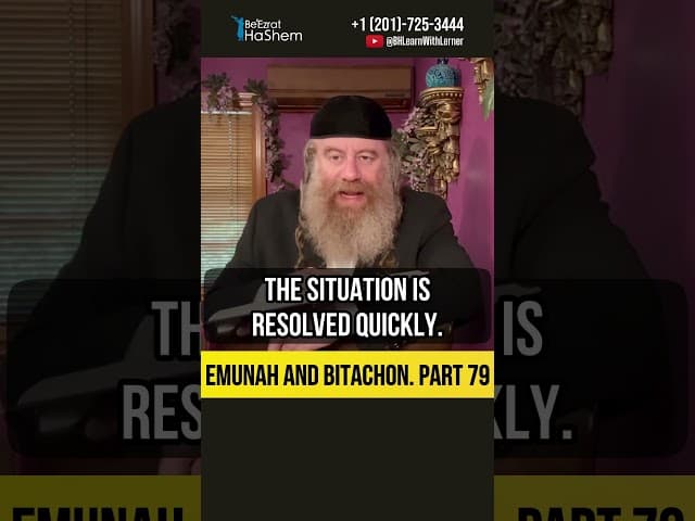 [79] Emunah and Bitachon 💡The True Purpose of Life's Trials and Obstacles #Torah #shorts