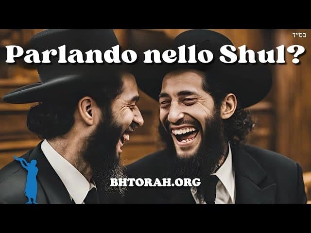 Il serio problema di parlare in sinagoga
