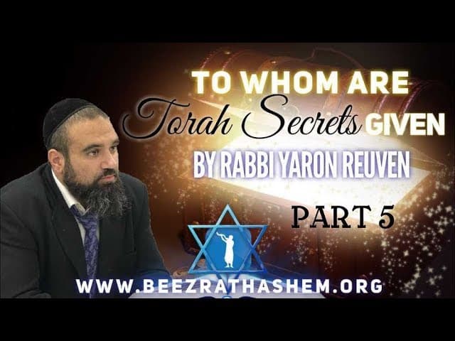 To Whom Are Torah Secrets Given PART 5 - MUSSAR Pirkei Avot (142)