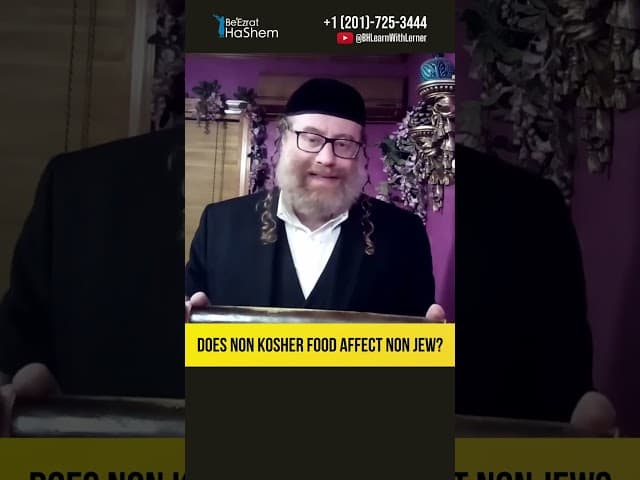 🍗 Does non-kosher food affect non Jew? #Torah #shorts