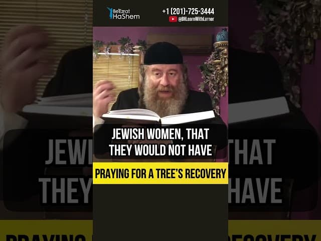 Praying for a tree’s recovery 🌳 Caring about other people #shorts #torah