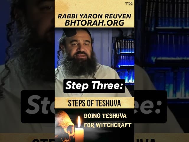 How To Do TeShuva? #witchcraft  #rabbiyaronreuven #jewish
