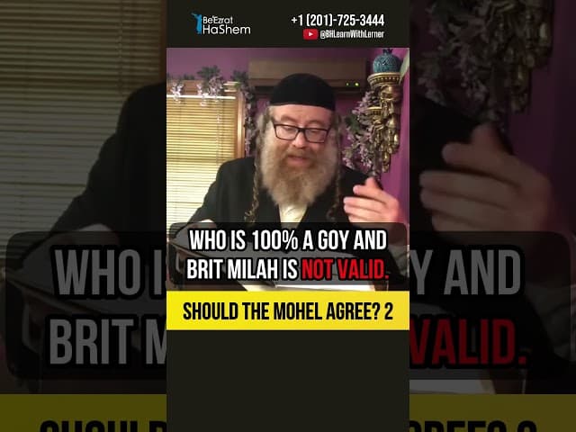 2️⃣ Should a Mohel agree ❓ Brit Milah - holy covenant #shorts #torah