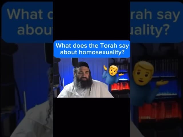 What does Torah Say about Homosexuality?