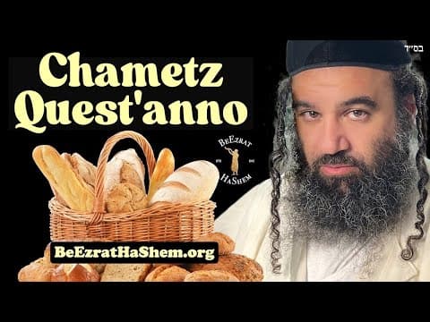 Quando controllare il chametz per Pesach?