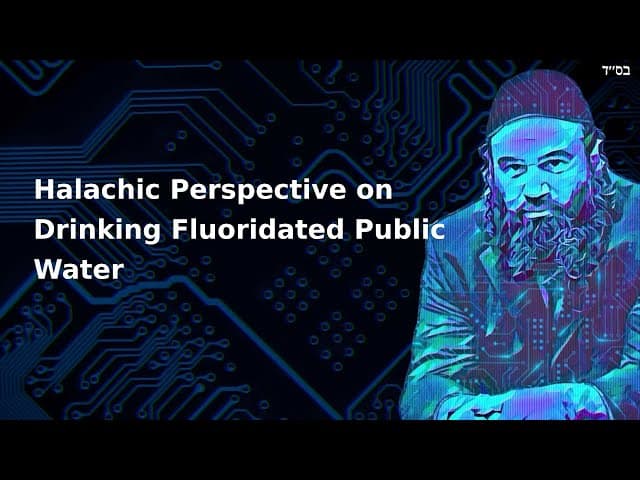 Halachic Perspective on Drinking Fluoridated Public Water