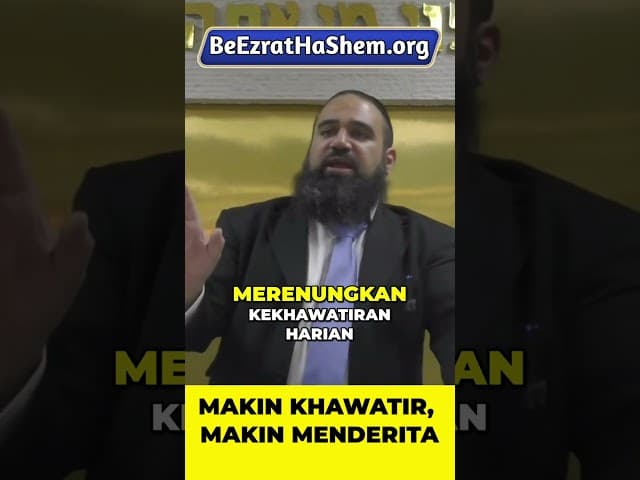 Pikiranmu Adalah Sumber Masalahmu? #Torah #Yahudi #RabiYaronReuven