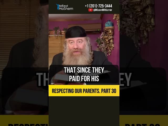 3️⃣0️⃣ Respecting our parents 💡 Honoring Adoptive Parents #Torah #shorts