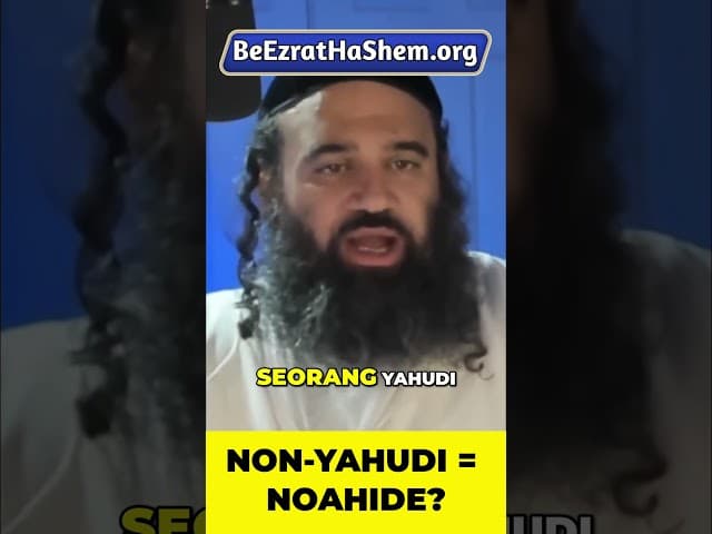 Benarkah Semua Non-Yahudi Adalah Noahide? #Torah #Yahudi #RabiYaronReuven