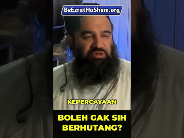 Punya Hutang Tanda Kurang Iman? #Torah #Yahudi #RabiYaronReuven