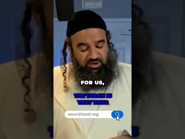 The Torah Is Very Near #Torah #OrthodoxJudaism #RabbiYaronReuven #Judaism