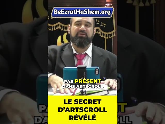 Le Secret D’Artscroll Révélé #Torah #Juif #RabbinYaronReuven