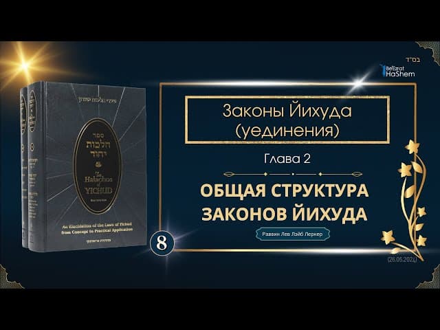 𝟴. Законы Йихуда | Общая структура законов Йихуда | Глава 2 | Рабби Лев Лэйб Лернер