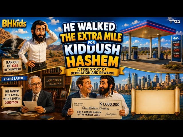 Walking The Extra Mile For Kiddush HaShem-⛽ Amazing Kiddush HaShem Story | TORAH FOR KIDS AI