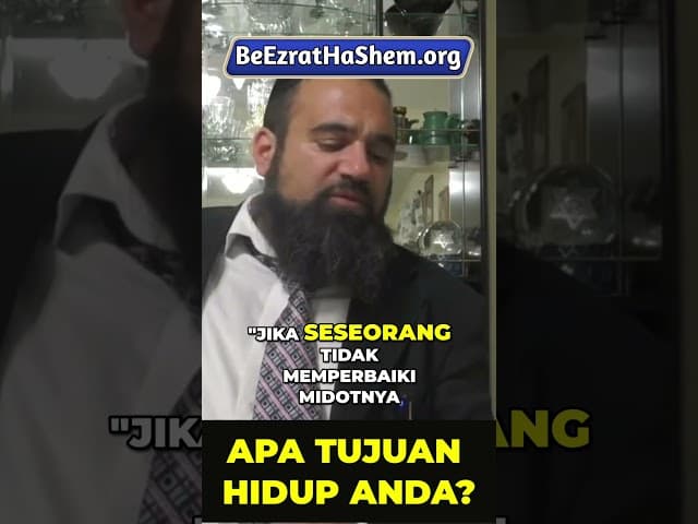 Apa Tujuan Hidup Anda Tanpa Memperbaiki Diri? #Torah #Yahudi #RabiYaronReuven