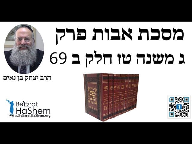 הרב יצחק בן נאים - מסכת אבות פרק ג משנה טז חלק ב 69