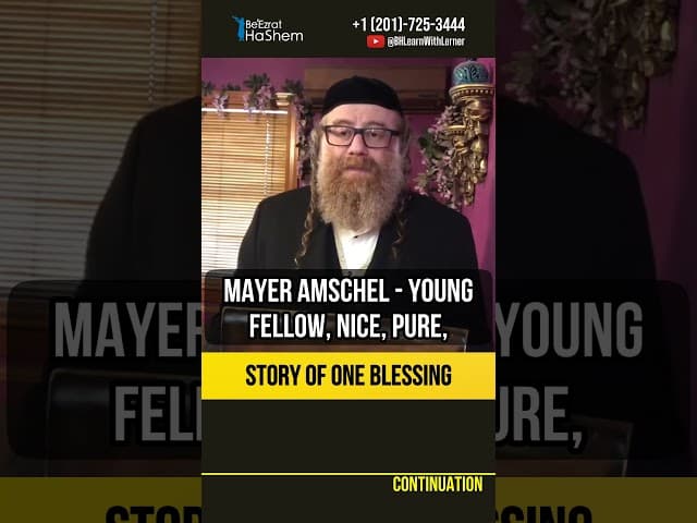 💎 Story of One Blessing 💎 Rabbi Tzvi Hirsch Horowitz #shorts #torah