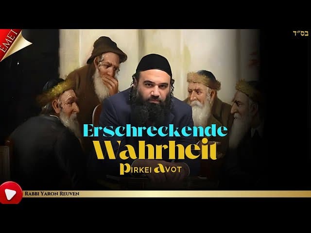 Erschreckende Wahrheit - MUSSAR Pirkei Avot