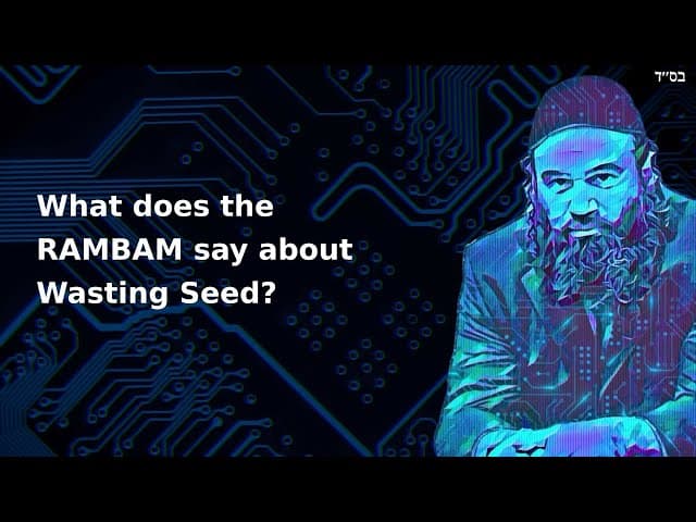 What does the RAMBAM say about Wasting Seed?