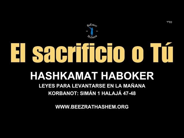 El Sacrificio o Tú por el Rabbi Sunny Gigi