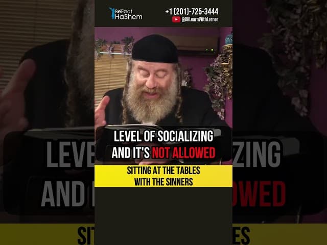 Sitting at the tables with the sinners 🔥 Being friends with your Father's enemies? #shorts #torah