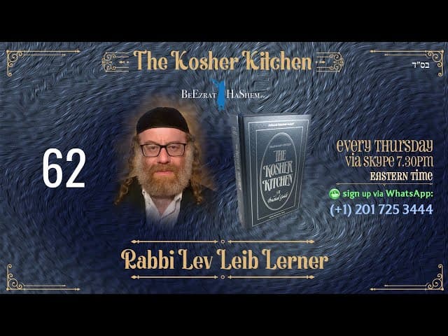 Prohibition of Pas Akum - The Kosher Kitchen (62)