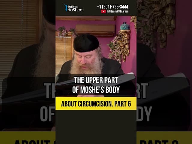 [6] About circumcision 🔹Why Did the Angels Come to Punish Moshe Rabbeinu  #Torah #shorts