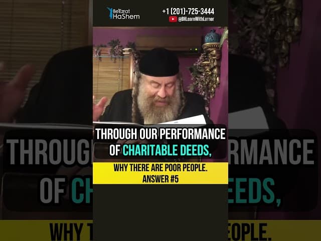 💸Why there are poor people? Answer 5️⃣ #shorts #torah