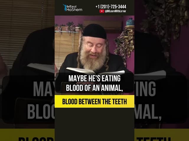 Blood between the teeth 🩸 Being extra Holy on Shabbat #shorts #torah