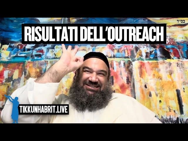 I risultati dell'outreach ebraico parlano da soli.