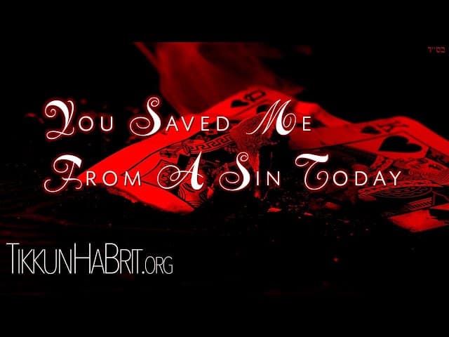 You Saved Me From A Sin Today