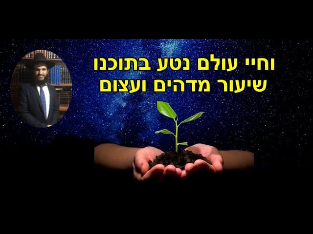 וחיי עולם נטע בתוכנו - שיעור מדהים ועצום