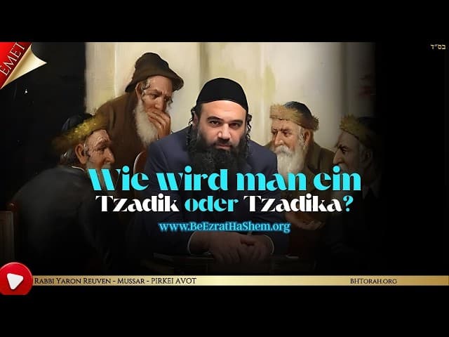 Wie man ein Tzadik oder Tzadika wird Teil 2