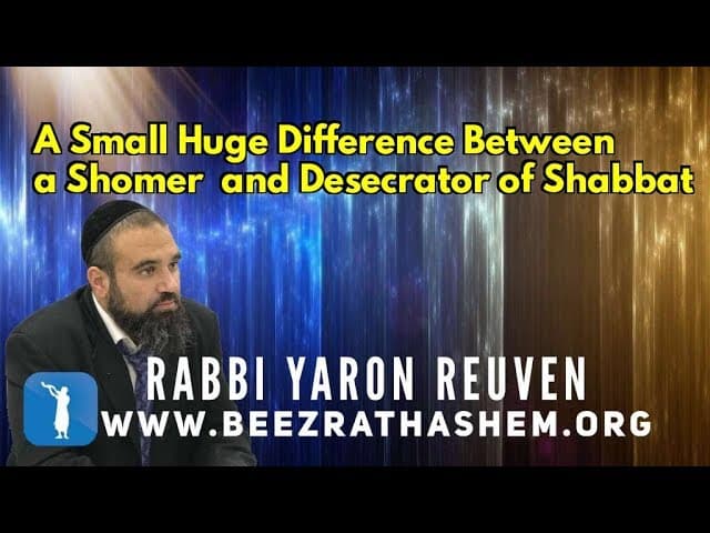 Daily Chidush: A Small Huge Difference Between a Shomer and Desecrator of Shabbat
