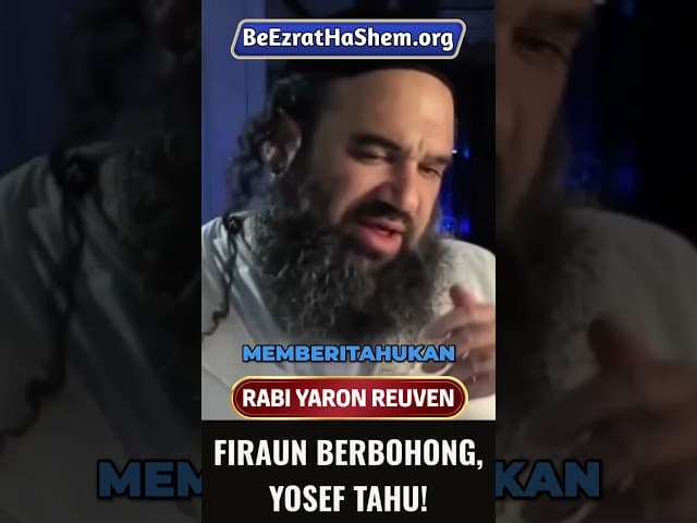 Apakah Engkau Ada di Kepalaku — Saat Yosef Menangkap Basah Firaun #Shorts #Yahudi #RabiYaronReuven