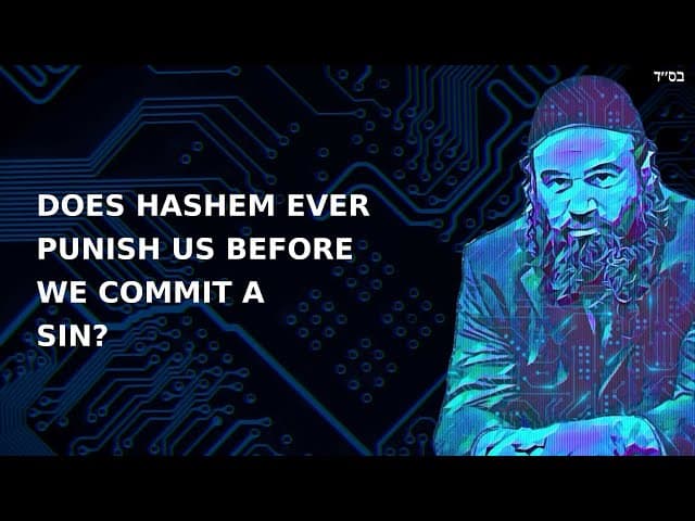 DOES HASHEM EVER PUNISH US BEFORE WE COMMIT A SIN?