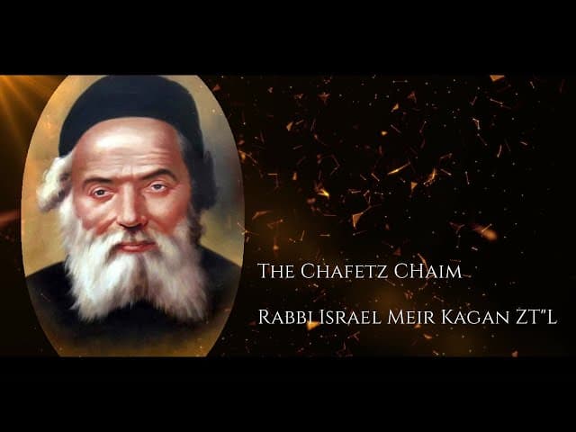 The Millionaire's Shabbat Shiur From The Chafetz Chaim (A Film by BeEzrat HaShem Inc)