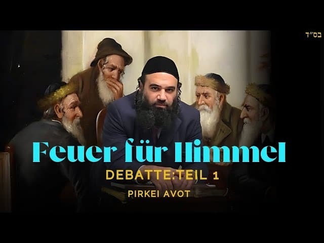Debatte: Feuer für Himmel TEIL 1 - MUSSAR Pirkei Avot