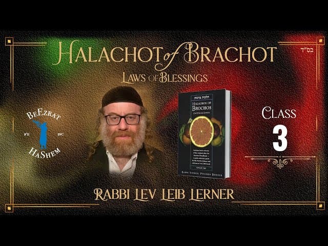 Not In the Presence of Improperly Clad Women - Halachos of Brochos (3)