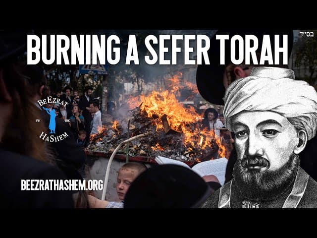 Rambam On The Burning Of The Talmud
