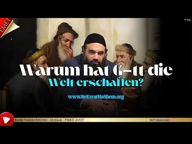 Warum hat Gott die Welt erschaffen?