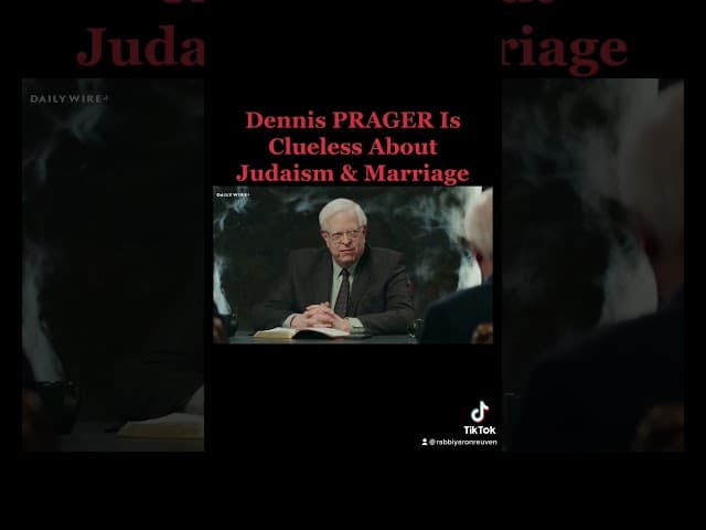Dennis prager is clueless.  Watch full lecture Stump The Rabbi (158)  https://youtu.be/erzYR1vIGF8