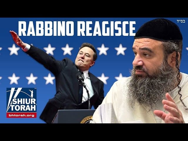 Rabbino ebreo reagisce al saluto di Musk a Trump